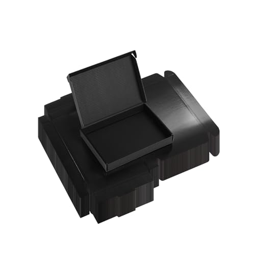 Rempry 30 Pack 7x5x1 Black Shipping Boxes, Small Cardboard Mailer Boxes for Small Business Packaging - color: Black, size: 7X5X1-30 Pack