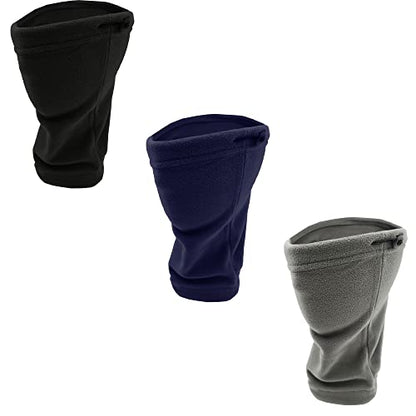48 Pack Winter Scarves, Warm Winter Fleece Scarf Bulk Wholesale Donation Unisex Men Women - color: Assorted Fleece Neck Warmers (Gaiters)