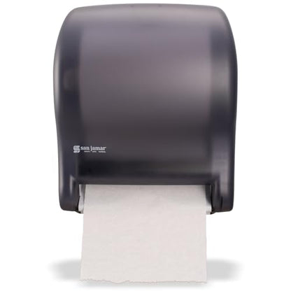 San Jamar Tear-N-Dry Essence Automatic Dispenser, Wall Mount, Plastic, Black Pearl