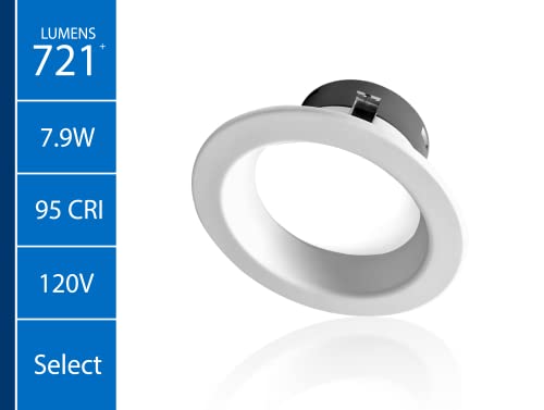 Nicor DLR4(v6) 4-inch White Selectable Recessed LED Downlight (12 Pack) - color: White, style: 12-pack