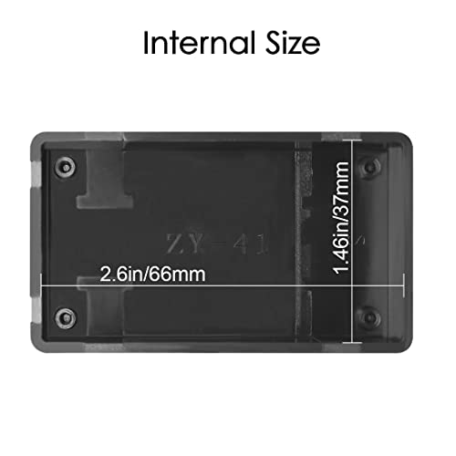 LeMotech Project Box, 5 Pieces ABS Electrical Box Small Junction Box for Electronics PCB Case,Electronic Hobby Box Black, Outside Size 2.8 x 1.7 x 0.9 inch (72x 42x 23 mm) - size: 2.8" x 1.7" x 0.9"(5pc)