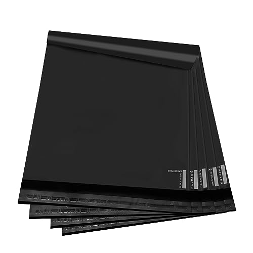 KKBESTPACK Black Poly Mailers 12x15.5 in, Shipping Bags, 200 Pcs - color: Black, size: 12" x 15.5" 200pcs