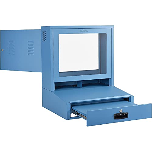 Global Industrial LCD Counter Top Security Computer Cabinet, 24" Diagonal