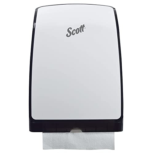Scott Professional Slimfold Folded Paper Towel Dispenser, White (34830) - size: 9.83" x 13.67" x 2.88"