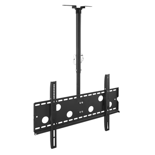 Mount-It! Ceiling TV Mount for 32–86 Inch LCD LED OLED TVs – Hanging Full Motion Swivel, Tilt & Height Adjustable Bracket – 175 lb, VESA 800x450 – Home, Gym, Patio, Restaurant & Commercial Use - size: Medium Single