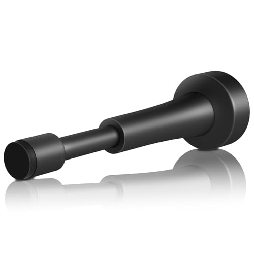 Black Door Stoppers for Wall, Spring Door Stop for Bottom of Door - color: Black