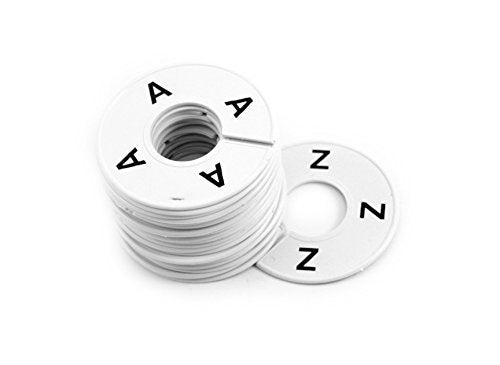 Rack Dividers Round A to Z 3.5 Inch Fits Closet Rod