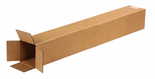 BOX USA Shipping Boxes Tall 4"L x 4"W x 28"H 25-Pack - Corrugated Cardboard Box for Moving, Mailing, Packing, Packaging and Storage - size: 25 Pack