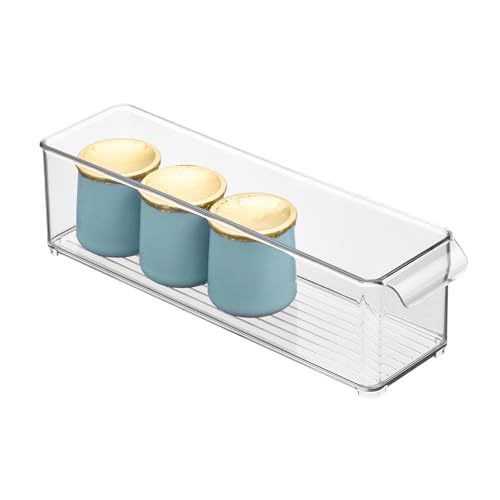 iDesign Stackable Fridge Storage Bin, Clear - style: Pack of 1