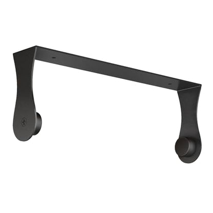 Paper Towel Holder Under Cabinet, Wall Mount, Adhesive or Drilling, Black - color: Black
