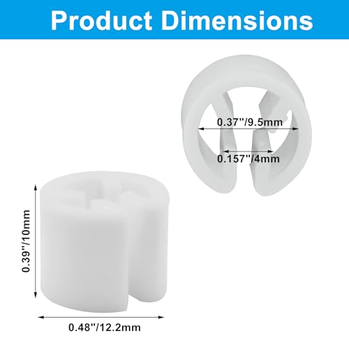 Clothes Hanger Marker Blank Clothing Tag Buckle, White, 100Pcs - color: White