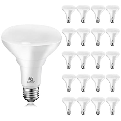 Energetic 20-Pack BR30 Indoor LED Flood Light Bulb, 11W=75W, 5000K Daylight - size: 20 Count (Pack of 1)
