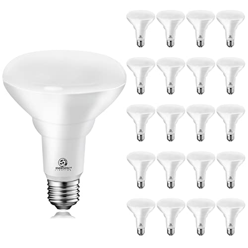 Energetic 20-Pack BR30 Indoor LED Flood Light Bulb, 11W=75W, 5000K Daylight - size: 20 Count (Pack of 1)