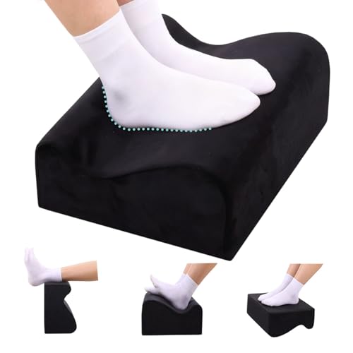 Work Foot Rest Under Desk,Comfort Foot Rest for Couch - color: Black