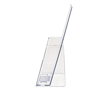 Bifold Brochure Holder 6" Slant Back Clear Acrylic Countertop Ad Display Stand by Marketing Holders