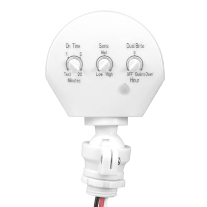 Globe Electric 17000223 240-Degree Wired Motion Activated White Outdoor Flood Light Replacement Sensor - color: White