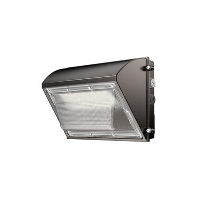 OKQ 120W LED Wall Pack Light with Dusk-to-Dawn Sensor, 18000LM 3000K-5000K LED Security Flood Lighting, 100-277V Outdoor Commercial LED Wall Lights for Parking Lots|Warehouses|Factories|Yard, 2 Pack - size: 120W/100W/80W 1PACK