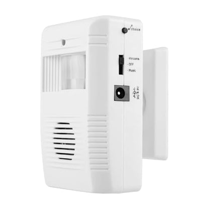 16 Music IR Motion Welcome Door Bell with Adjustable Sensor and Loud Speaker for Home and Business Use