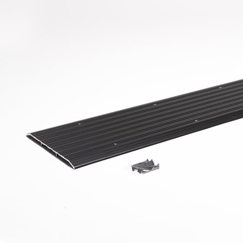 Aluminum Thresholds Extra Width 5"-6"-7"-8" Inch - Residential/Commercial use. Saddle/Handicap Easy Installing and Accessible/Fireproof Rated high-Quality (10"x48") - size: 10"x48"