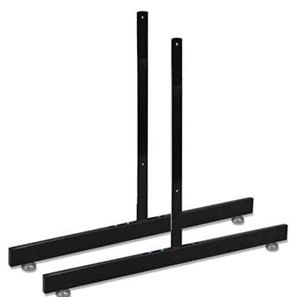 Only Garment Racks Black Gridwall T Base Rectangular Tube With Levelers (Economically Sold in a Set of 3 Pairs) Black Finish - style: T LEGS WITH HARDWARE/SCREWS