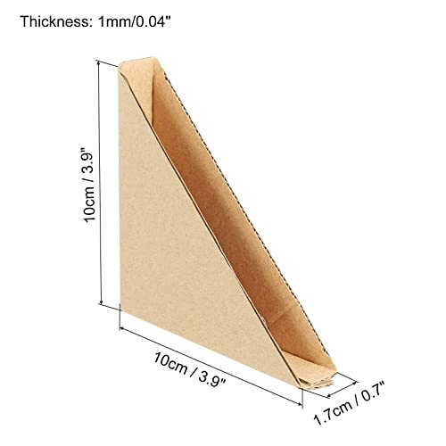 MECCANIXITY Adjustable Cardboard Corner Protector, Cardboard Edges Protector 10x10x1.7cm for Art, Packing, Shipping Supplies Pack of 40 - size: 10x10x1.7cm