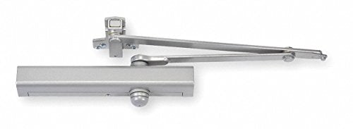 Manual Hydraulic Yale 3301-Series Door Closer, Heavy Duty Interior and Exterior, Silver