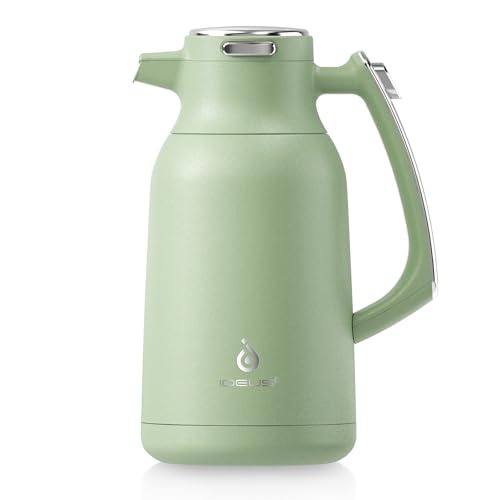 IDEUS Thermal Coffee Carafe 68oz, Beverage Dispenser Avocado - color: Avocado, size: 68 Ounces