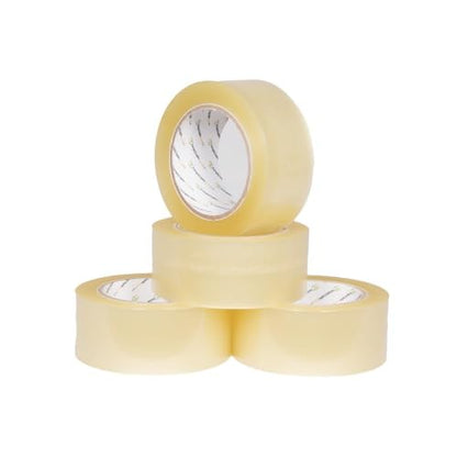 PSBM Clear Packaging Tape with 1 Dispenser, 12 Rolls, 1.6 Mil Thick, 1.88 Inch Wide, 110 Yards Per Roll, Total 1320 Yards, Heavy Duty Tape for Packaging, Shipping, Moving & Sealing - size: 12 Rolls +1 Dispenser