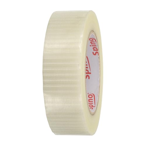 uxcell Filament Strapping Tape 1 7/16" x 54.7 Yards 5.9 Mil Heavy Duty Mesh - size: 1 7/16 Inch x 54.7 Yards 5.9 Mil