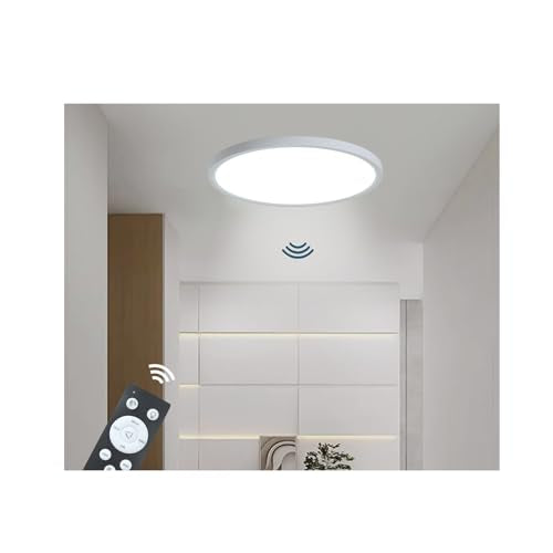 Motion Sensor Ceiling Light Wired, 9 Inch 20W LED Flush Mount - color: White, size: 9 inch 1 pack
