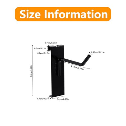 2" Gridwall Hook Black 25 Pack Grid Wall Panel Hooks - color: Black, size: 2 Inch