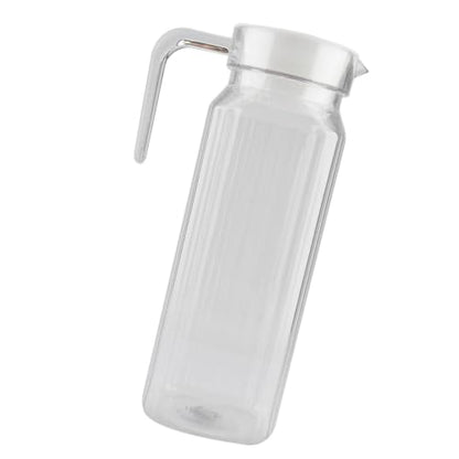 34 oz Acrylic Pitcher with Lid and Spout,1100ml Hot/Cold Water Jug for Iced Tea Pitcher for Coffee, Juice and Iced Tea Beverage Carafe with Lid (1100ml) - size: 37.2 Ounces