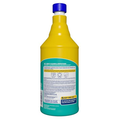 Zep Grout Cleaner and Brightener - ZU104632 - Deep Cleaning Formula Plus Grout Foaming Cleaner - R54212-2-in-1 benefits Deep Clean plus Everyday Clean & Protect