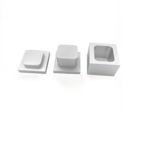 Pre Press Mold Made of Food Grade Anodized 6061 Aluminum (Silver, 1.5x1.5 inch) - size: 1.5x1.5 inch