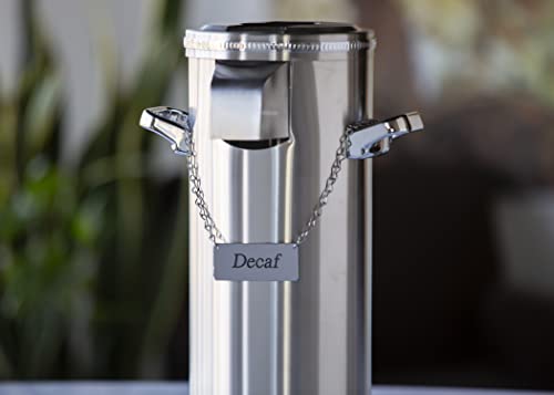 Service Ideas Airpot Coverup, 7X16, Stainless Steel, Adjustable, Polished