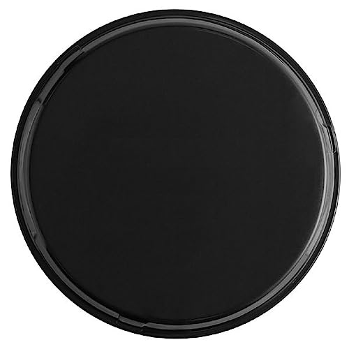 TrueCraftware- 11" Round Serving Tray Fiberglass Black Set of 2- Non Slip Surface Service Trays Round Tray Plastic Food Meals Server Tray for Home Kitchen Restaurant Cafeteria Bar Hotel - color: Black, size: 11" Round