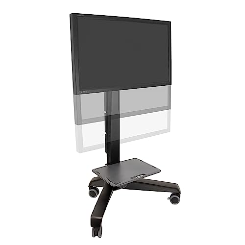 Ergotron – Neo-Flex Mobile MediaCenter VHD, Rolling Computer Cart – for Heavy Monitors or TVs Up to 75 Inches, 50 to 90 lbs – Black - size: 50-90 lbs