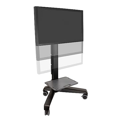 Ergotron – Neo-Flex Mobile MediaCenter VHD, Rolling Computer Cart – for Heavy Monitors or TVs Up to 75 Inches, 50 to 90 lbs – Black - size: 50-90 lbs