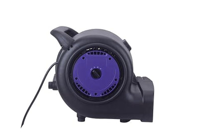 1/2 HP Air Mover Floor Blower Fan, 6000 CFM Carpet Dryer with Copper Motor, 3 Speed Dial Control, Carry Handle, Wide Outlet, Multi Angle Ventilation for Basement Garage Workshop Jobsite