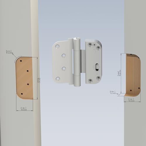 SILENTLOK Adjustable Patio Door Hinges | Vertical & Horizontal Adjustment | High Strength Multi-Point Locking System | for Perfect Fit & Security