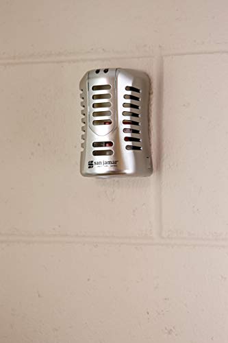 San Jamar WP9070SS Arriba Commercial Twist Passive Summit Air Freshener Dispenser, 2.8" X 4.65" X 2.79", Stainless