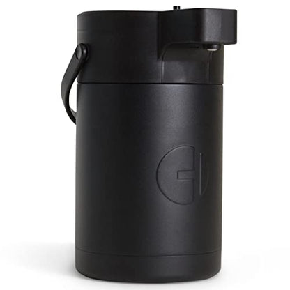 Airpot Coffee Dispenser with Pump - 85 oz Stainless Steel Carafe - color: Black