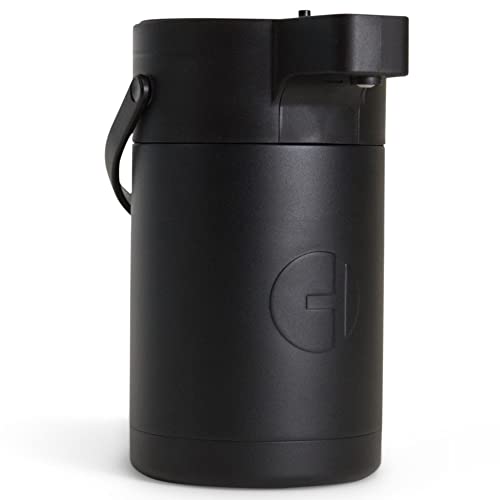 Airpot Coffee Dispenser with Pump - 85 oz Stainless Steel Carafe - color: Black
