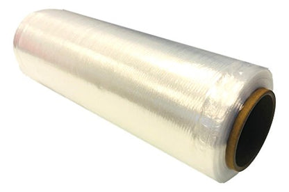 Gpack Pre Stretch wrap Film 15" x 1500' Pre stretched Plastic film with Folded Edge, Clear Hand Pre-Stretched Wrap Film 8.6 micron Shrink Wrap Film Plastic Pallet Wrap 4 Rolls Pack