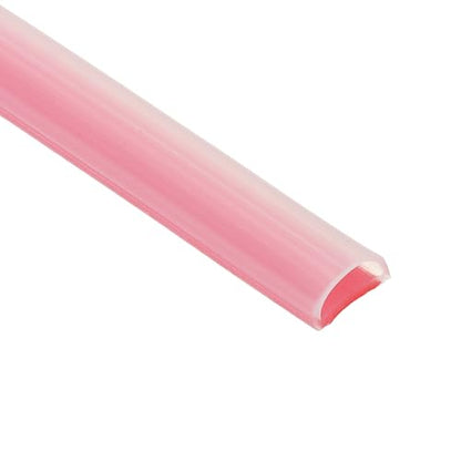 PATIKIL Silicone Weather Stripping Door Seal, 19.7 ft D Shape Weather Stripping Self Adhesive Door Seal Strip for Door Frame, Window Sealing, Large Gap, 15/32" Wx5/128 Tx15/64 H, Clear/Red - size: 19.7 ft Long, 15/32"Wx5/128"Tx15/64"H