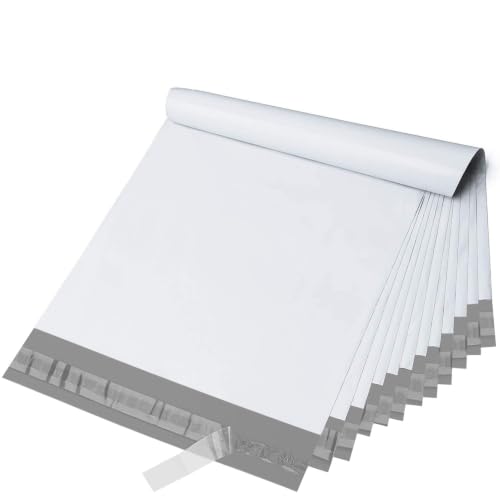 Fuxury Poly Mailers 10x13" 50 Pack,Shipping Bags For Clothing,White - color: White, size: 10x13" 50pcs