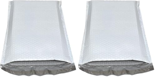 Progo 25 ct #5 Large Poly Bubble Mailers 10.5x15 Inch Bubble Lined Cushioned Poly Mailer. Tear-proof, Water-resistant and Postage-saving Lightweight Shipping Padded Envelopes/Bags. (Pack of 2) - size: 10.5 x 15 inches (Pack of 2)