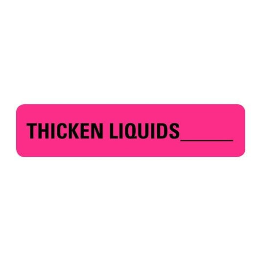Thicken Liquids Food Service Medical Labels
