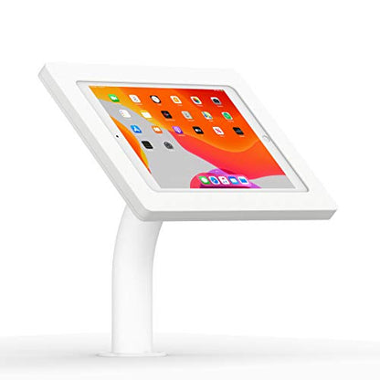 VidaMount White Enclosure and Fixed Neck Wall/Table Surface Mount [Bundle] Compatible with iPad 10.2" (7th, 8th & 9th Gen) - color: White, size: iPad 10.2" (7th, 8th & 9th Gen)