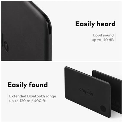 Chipolo CARD – Rechargeable Wallet Tracker Card, Bluetooth Tracker - color: 2 PACK